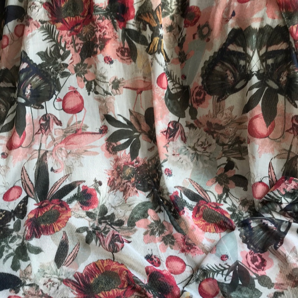 Stunning Colorful Butterfly Flowers Scarf